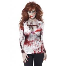 Zombie Female T-Shirt with Sublimation Print M