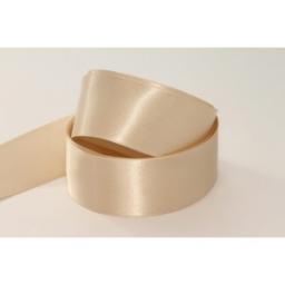 15mm Woven Edge Satin Ribbon Oyster