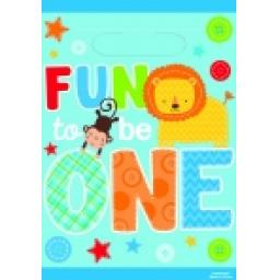 Fun To Be One Plastic Loot Bags 8pcs