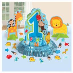 One Wild Boy Table Decorating Kit 3pcs & Confetti