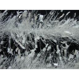 2M x 100mm Clear White Tip Tinsel 3 Asst Colours