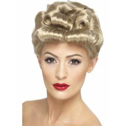 Vintage Wig Blonde with Curls