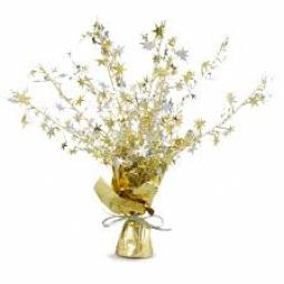 Foil Spray Centerpiece Stars 15 in