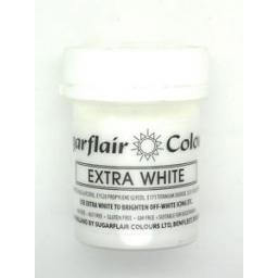 Sugarflair Extra White Colours 50g