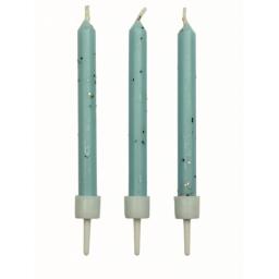 PME 10 Blue Glitter Candles