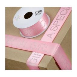 Diamante Blue Special Girl Satin Ribbon 40mm x 1m
