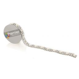 10mm x 90cm 3 Asst Metallic Ribbon Silver