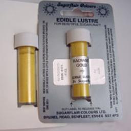 Sugarflair Edible Lustre Radiant Gold 2g