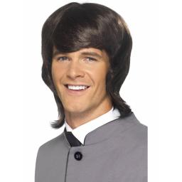 60s Male Mod Wig Brown Long