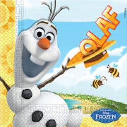 20 Olaf Summer Lunch Napkins 2ply 33x33cm