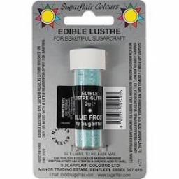 Sugarflair Edible Lustre Glitter - Blue Frost - 2g