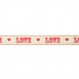 Ribbon Love Cream&Red The Very Best Ribbon 1M