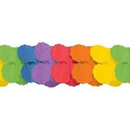 Paper Garland Rainbow colour 3.6m