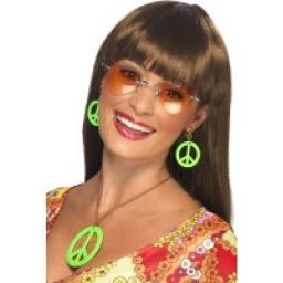 Necklace & Earring Set Asstd Neon Colours CND Styl