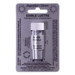 SugarflairEdible Lustre- Silver Sparkler 2g