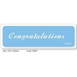 Congratulation Stencil