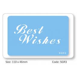 Best Wishes Cake Stencil Reusable