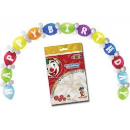 65pc Happy Birthday Balloon Arch Instant Kit