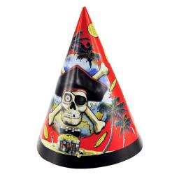 Pirate Paper Party Hats 8pcs