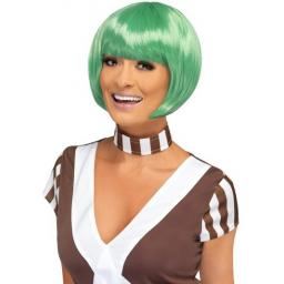 Candy Creator Wig Green Short with Fringe