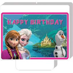 Frozen Happy Birthday Candle