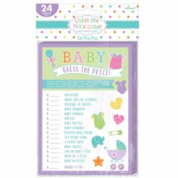 Baby Shower Guess the Price Game 24 sheets