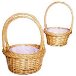 1 Medium Round Basket With Handle