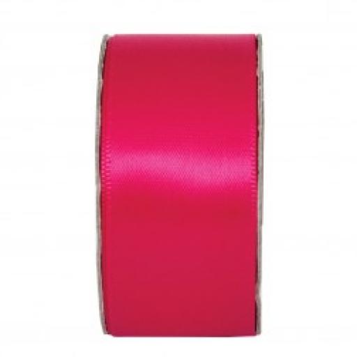 Double Sided Satin Ribbon 38mm x 1M Fuchsia