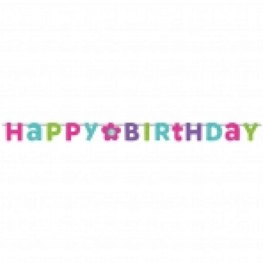 Happy Birthday Prismatic Letter Banner 2.4m