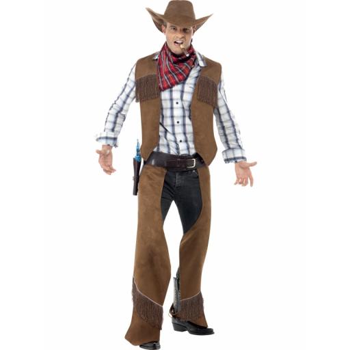 Fringe Cowboy Waistcoat chaps neckerchief hat