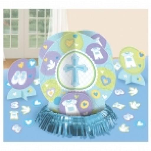 Blue Christening Table Decorations Kit