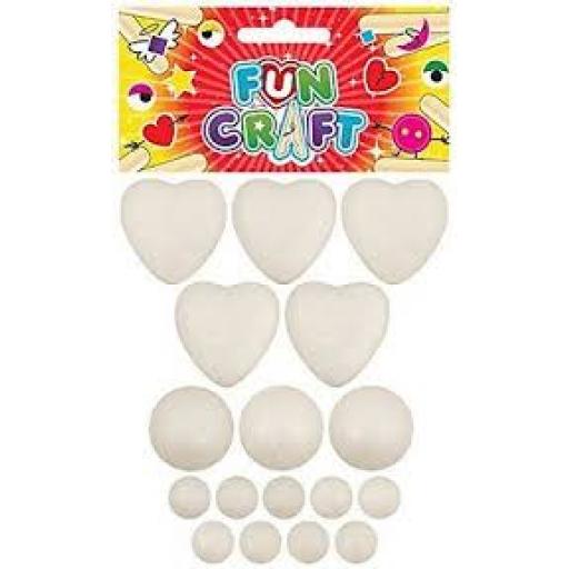 Craft Kit Foam Shapes Astd 12pcs