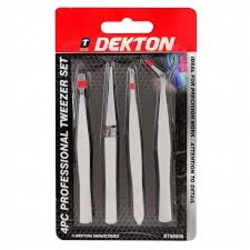 Decton 4pc Proffesional Tweezer Set
