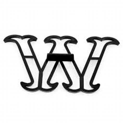 Patchwork Cutterss Extra Large Letters W
