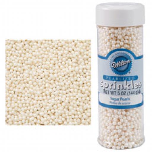 Wilton White Sugar Pearls 5oz