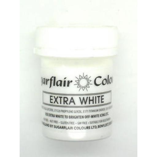 Sugarflair Extra White Colours 50g