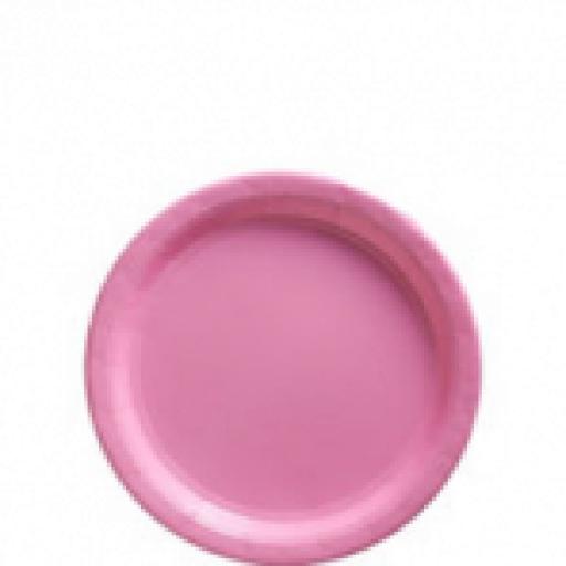 Baby Pink Paper Plates 17.7cm 8ct