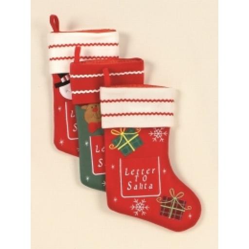 41cm Letter To Santa Stocking
