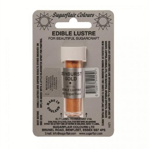 Sugarflair Edible Lustre -Sunburst Gold 2g