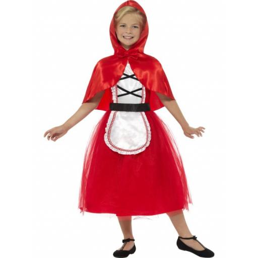 Deluxe Red Riding Hood Costume, Red, with Dress & Hood