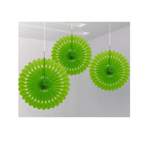 Decorative Fan 16 inch Green 1pc