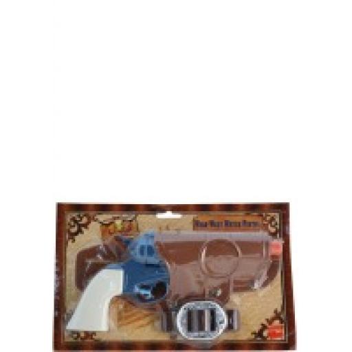 Western Water Pistol Single Gun with Holster & Bel