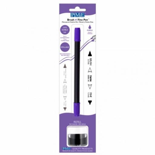 PME Brush & Fine Edible Ink Pen Purple