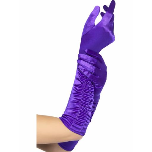 LONG PURPLE TEMPTRESS GLOVES