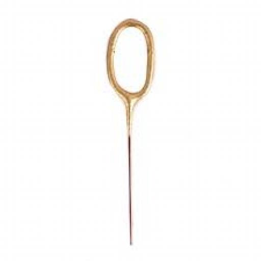 Number Sparklers No.0 Gold