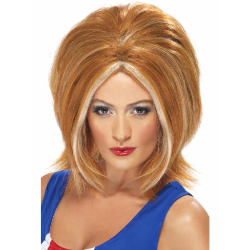 Girl Power Wig with Blonde Streaks