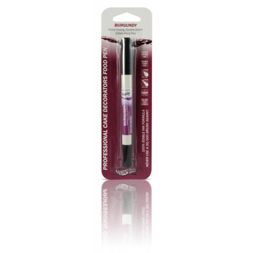 Rainbow Dust Food Art Pen - Burgundy