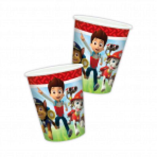 Paw Petrol Paper Cups 8ct 9oz