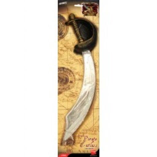 Eyepatch and Pirate Sword Cutlass 46cm