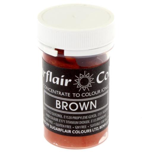 Sugarflair Pastel Brown Paste Food Colour 25g